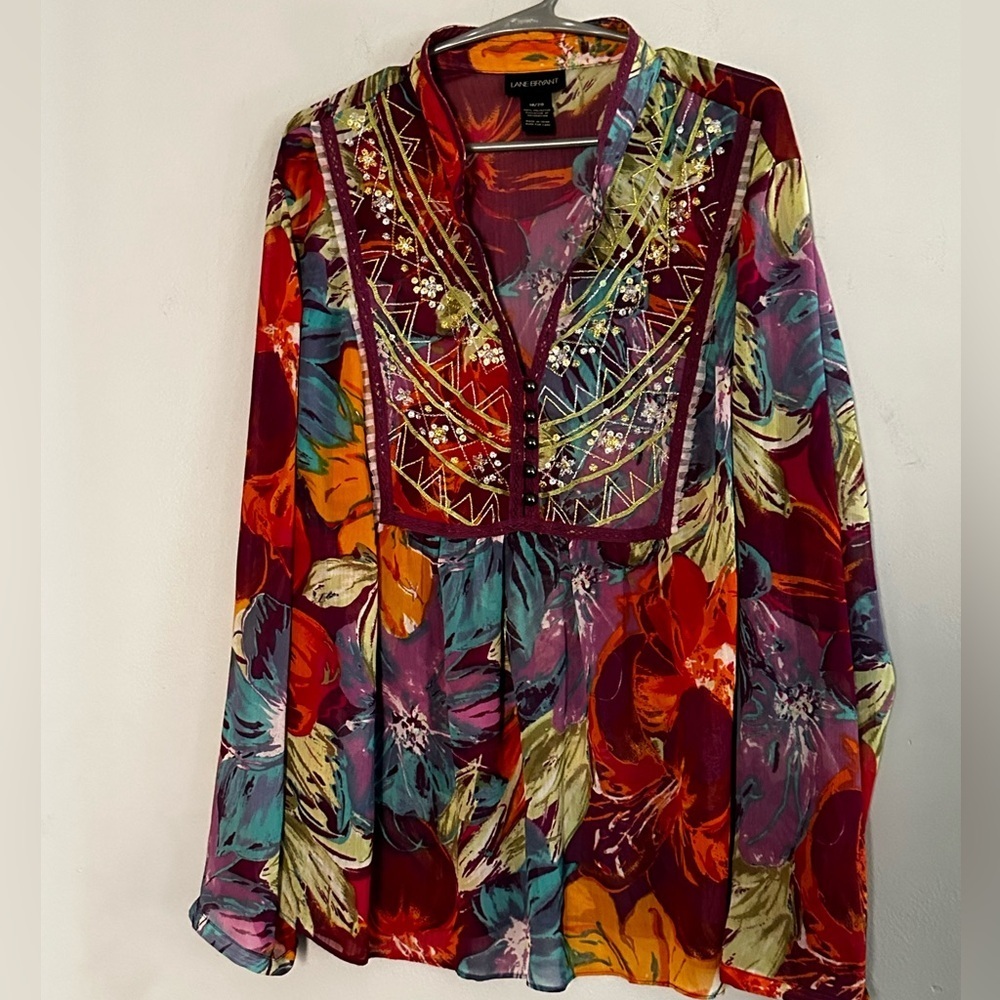Lane Bryant Floral Top